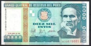 10.000 intis Juni 1988 P 140 UNC