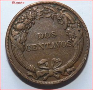 2 Centavos 1919  KM A212   PR/XF