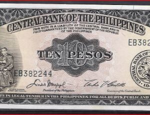 10 pesos  P136-e  1949/1960  UNC