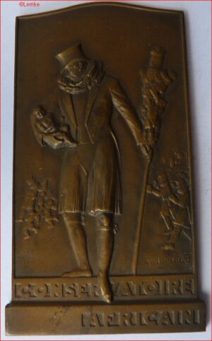 Plaquette "Africain Conservatoire" Belgie 1925