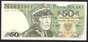 50 Zlotych  P142-c  1988  UNC