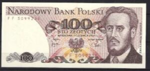 100 Zlotych  P143-c  1979  UNC