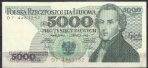 5000 zlotych  P150-a  1982  Pr