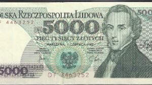 5000 zlotych  P150-a  1982  Pr