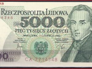 5000 Zloty  P150-a  1982  UNC