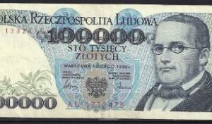 100000 zloty  P154-a  1990  ZFr/Pr