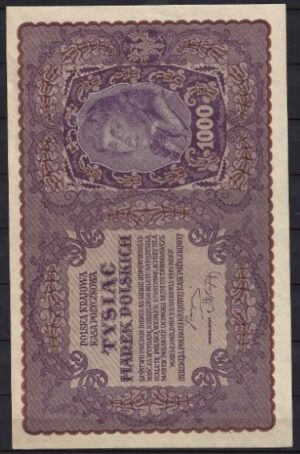 1000 Zloty  P29  1919  UNC