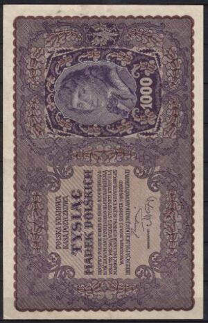 1000 Zlotych  P29  1919  aUNC
