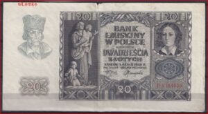 20 zloty  P95  1940  ZFr