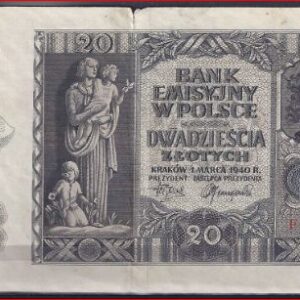 20 zloty  P95  1940  ZFr