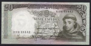 20 Escudos   P167-a  1964  aUNC