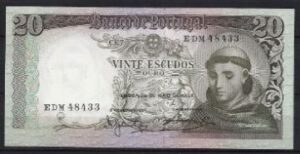 20 Escudos  P167-a 1964  UNC