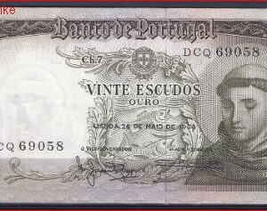 20 escudos  P167-B3  1964  UNC
