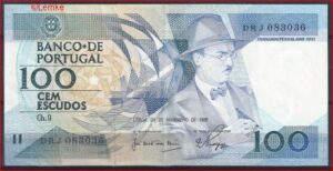 100 escudos  P179-e  1988  Pr