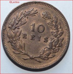 10 Reis 1892  KM 532  UNC-