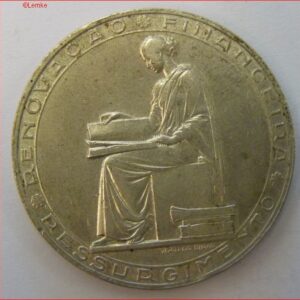 20 Escudos 1953  KM 585  PR/XF  Zilver