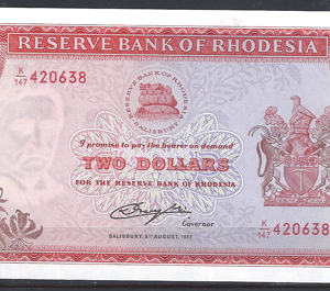 2 Dollars 5-8-1977  P 35-c  UNC