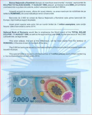 2000 lei  P111-b (folder) 2000  UNC