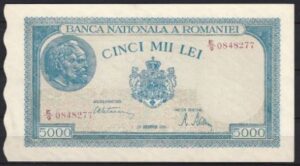 5.000 Lei  P56-a  1945  UNC