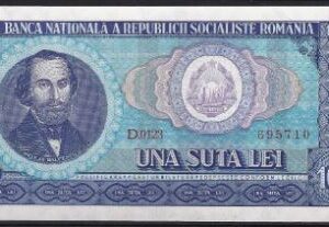 100 Lei  P97-a  1966  UNC