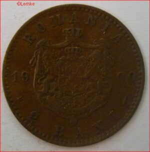2 Bani 1900  KM 27  PR/XF