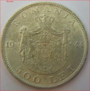 500 Lei 1944  KM 65  UNC  Zilver