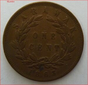 One Cent 1863  KM 3  ZFR+