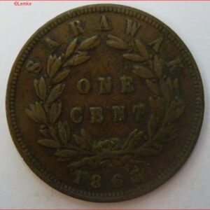 One Cent 1863 KM 3 PR/XF