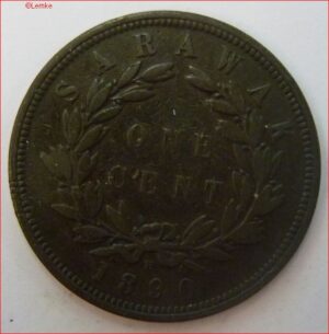 One Cent 1890H  KM 6  ZFR+