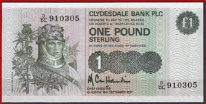 1 pound  P211-d1 1987  UNC