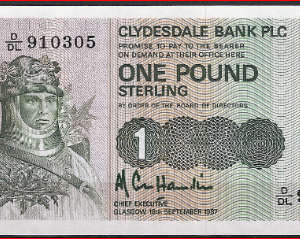 1 pound  P211-d1 1987  UNC