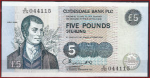 5 pound  P218-b  1994  UNC