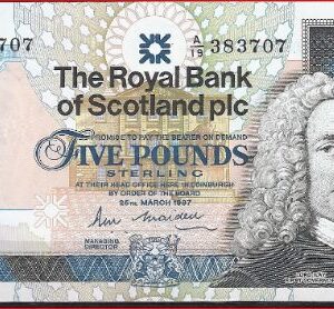 5 pound  P347-a1  1987  UNC