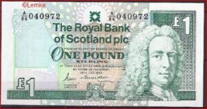 1 pound  P351-a2  1989  UNC