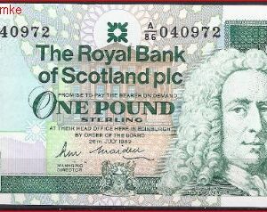 1 pound  P351-a2  1989  UNC