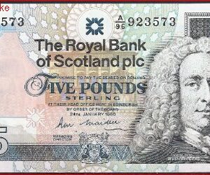 5 pound  P352-a2  1990  UNC
