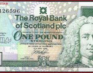1 pound  P360  1999 UNC