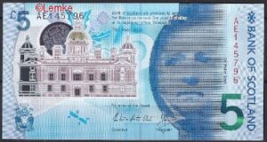 5 pound  P130  2017  UNC