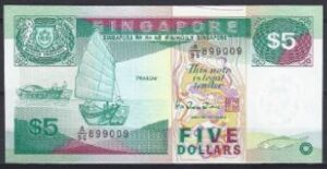 5 dollar  P35  1997  UNC