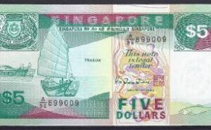 5 dollar P35 1997 UNC