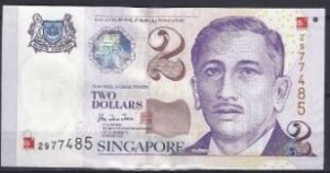 2 dollars P38 1999 UNC