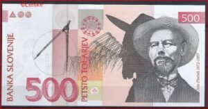 500 tolarjev   P16-b  2001  UNC