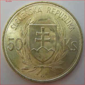 50 Korun 1944  KM 10  UNC  Zilver
