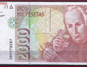 2000 pesetas  P164  1992 (1996)  UNC