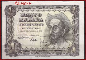 1 peseta  P139-a  1951  Pr-