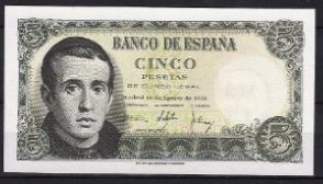 5 pesetas  P140-a  1951   UNC