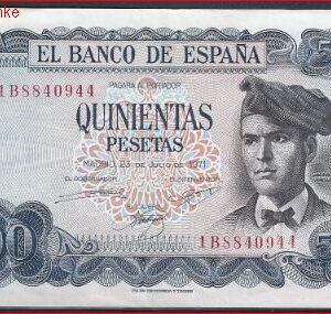 500 pesetas  P153-a  1971 (73)  Pr+