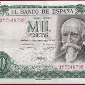 1000 pesetas  P154  1971  ZFr