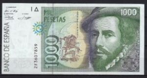 1000 pesetas  P163  1992  UNC