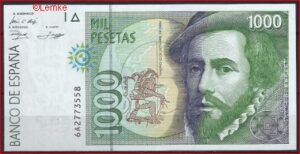 1000 pesetas  P163  1992  aUNC
